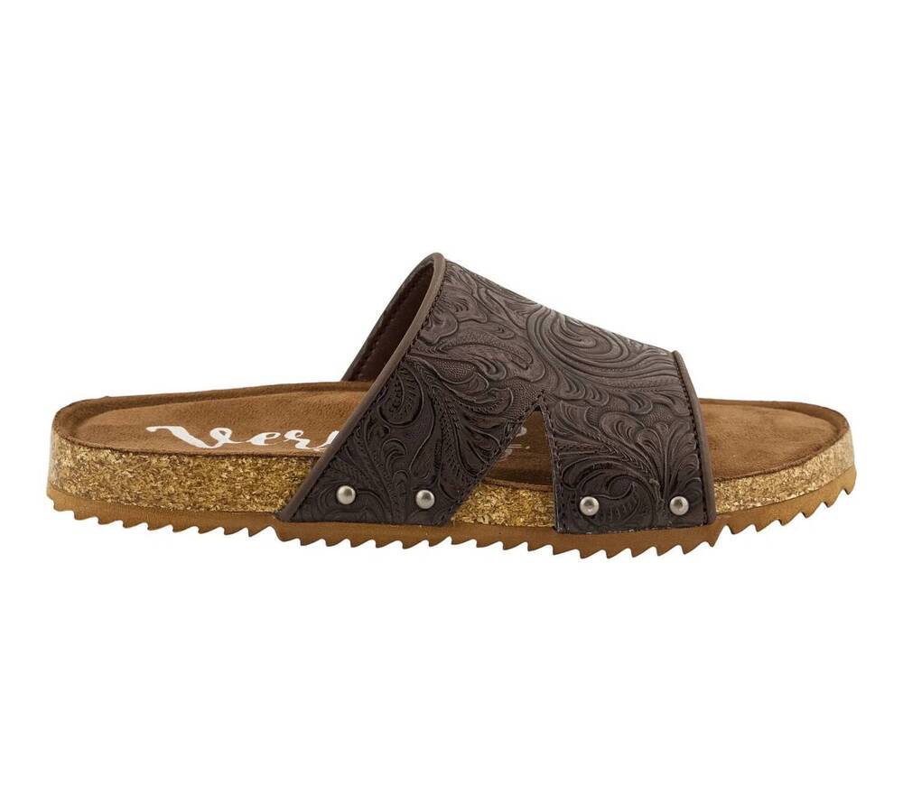 NEW VERY G women's jordyn sandal in chocolate